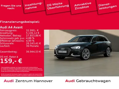 Audi Audi A4 Avant advanced 40 TFSI Head-Up Matrix Kamera im Auto Abo von Null-Leasing
