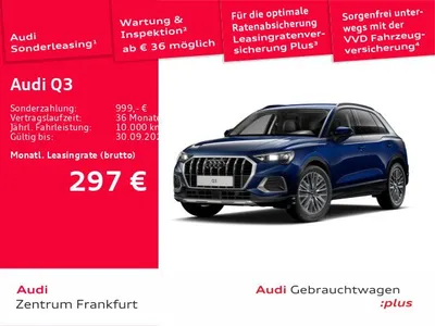 Audi Audi Q3 35 TDI advanced S tronic NAVI+AHK+ACC+SHZ+VC+ im Leasing von Null-Leasing
