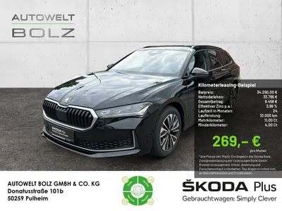 Skoda Skoda Superb Combi 2.0 TDI Selection HUD NAVI AHK PANO im Leasing von Null-Leasing