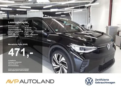 VW Volkswagen ID.4 Pro Performance | NAVI | LED | PANO | AHK | im Auto Abo von LeasingTime