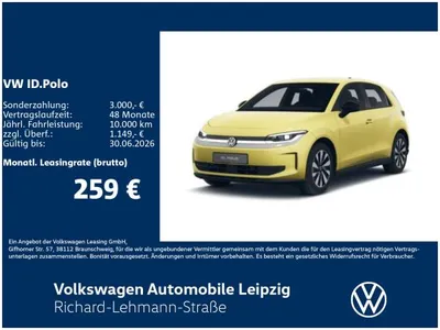 VW Volkswagen ID.Polo Style 1-Gang-Automatik im Leasing von LeasingTime