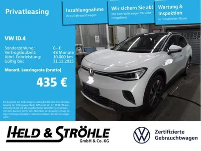 VW Volkswagen ID.4 Pro 4M IQ-LED WÄPU AHK ACC NAV DAB+ im Auto Abo von LeasingTime
