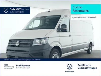 VW Volkswagen Crafter Kasten Lang Vorb. AHK Sitzhzg Bluetooth im Leasing von Null-Leasing