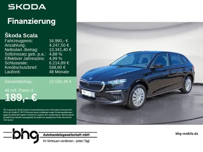 Skoda Skoda Scala 1.0TSI Essence LED Front-Lane-Assist Klima im Leasing von Null-Leasing