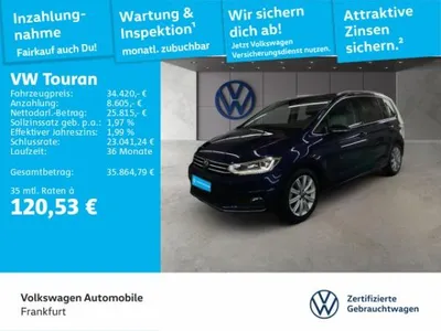 VW Volkswagen Touran 2.0 TDI DSG Highline Navi LED DAB+ FrontAssist im Auto Abo von LeasingMarkt.de