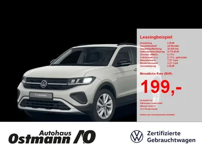 VW Volkswagen T-Cross 1.0 TSI Goal LED SHZ APP-Connect im Leasing von Null-Leasing