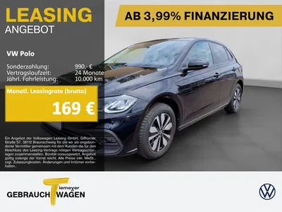 VW Volkswagen Polo 1.0 TSI DSG GOAL AHK KAMERA NAVI LED im Leasing von Null-Leasing