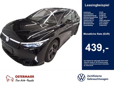 VW Volkswagen ID.7 GTX 340PS 4M NP.81T ACC.5J-G.WÄRMEPUMPE.AHK im Leasing von Null-Leasing