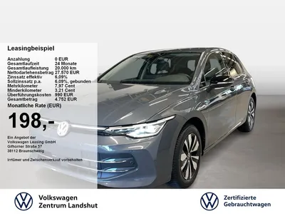 VW Volkswagen Golf VIII GOAL 2.0 TDI DSG ACC AHK AUT DynLicht im Leasing von Null-Leasing
