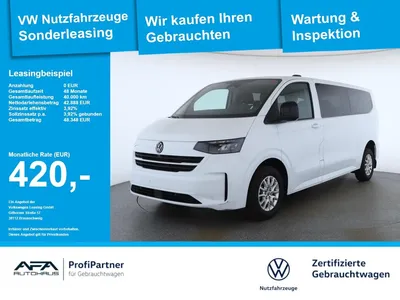 VW Volkswagen T7 Caravelle 2.0 TDI lang LIFE DSG Klima*NAV*RFK im Leasing von Null-Leasing