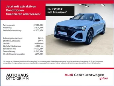 Audi Audi Q8 e-tron 55 quattro S line LED im Auto Abo von LeasingMarkt.de