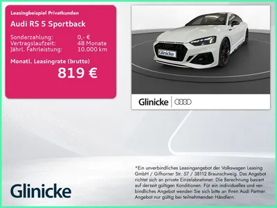 Audi Audi RS5 Sportback comp. plus RS-Abgas Pano LM 20" 36 im Leasing von Null-Leasing