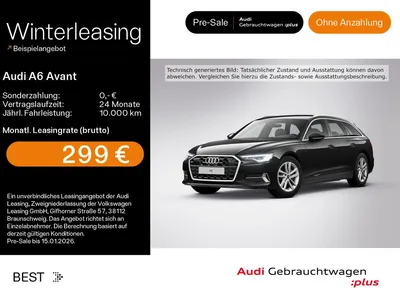 Audi Audi A6 Avant 40 TDI advanced*AHK*LEDER*NAVI-PLUS*LED im Auto Abo von Null-Leasing