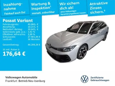 VW Volkswagen Passat Variant 2.0 TDI DSG R-Line Navi AHK IQ.LIGHT - LED-Matrix-Scheinwerfer Sprachassistent im Auto Abo von LeasingMarkt.de