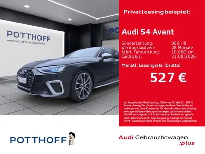 Audi Audi S4 Avant Q AHK MATRIX NAVI KAMERA SITZHZG im Leasing von Null-Leasing