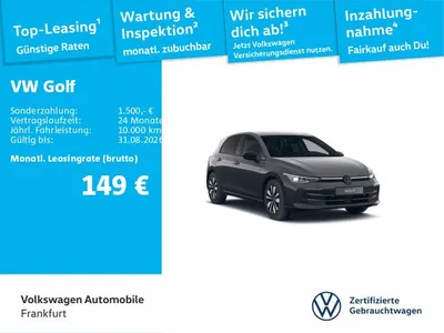 VW Volkswagen Golf VIII GOAL 1.5 eTSI DSG IQ.Light AHK ACC APP im Leasing von Null-Leasing