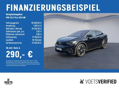 VW Volkswagen ID.5 Pro 128 kW MATRIX-LED+RearView+NAVI im Leasing von Null-Leasing