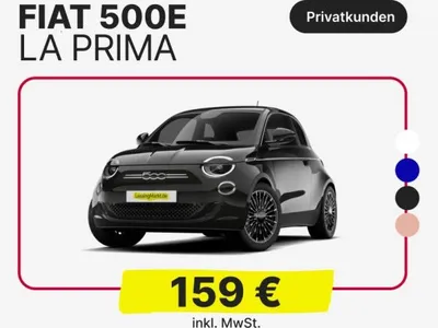 Fiat Fiat 500e Limousine La Prima🔋großer Akku🔋 🎨inkl. Metallic🎨 im Auto Abo von LeasingTime