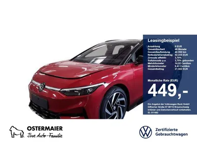 VW Volkswagen ID.7 Tourer PRO S BLACK STYLE 286PS ACC.5J-G.WÄR im Leasing von Null-Leasing