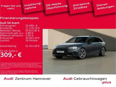 Audi Audi S4 Avant 55 TDI quattro Head-Up Matrix B&O Kamera Memory im Auto Abo von LeasingTime