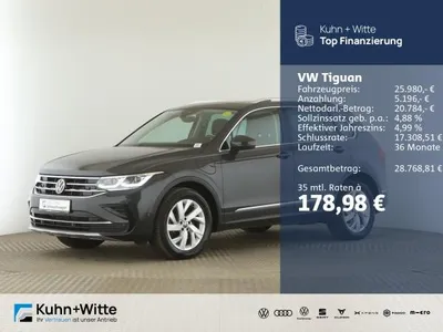 VW Volkswagen Tiguan 1.4 TSIe Elegance *Hybrid*Pano*RFK*Navi*IQ.Light* im Auto Abo von LeasingMarkt.de