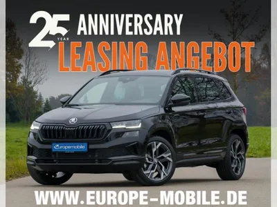 Skoda Skoda Karoq "25th Anniversary" SPORTLINE 2026 1.5 TSI 110 kW DSG (UVP 52.160€/KW14/26) NAV/PANO/TRAVEL/CANTON/AH im Leasing von LeasingMarkt.de