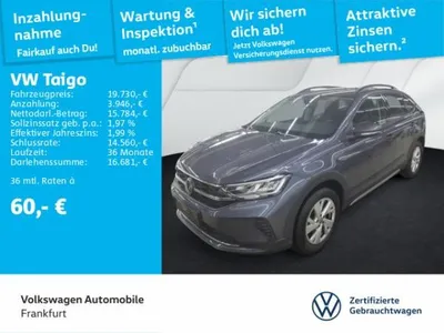 VW Volkswagen Taigo 1.0 TSI Life Navi 16"Alu "Lane Assist" im Auto Abo von LeasingMarkt.de