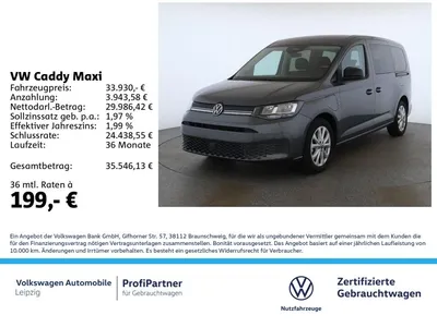 VW Volkswagen Caddy Maxi 1.5 TSI eHybrid Life *7-Sitze*ACC*AP im Leasing von Null-Leasing