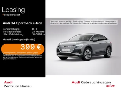 Audi Audi Q4 e-tron Sportback 45 S-LINE*NAVI-PLUS*MATRIX*H im Auto Abo von Null-Leasing
