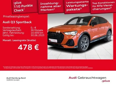 Audi Audi Q3 Sportback 35 TDI S line quattro S tronic AHK im Auto Abo von LeasingMarkt.de