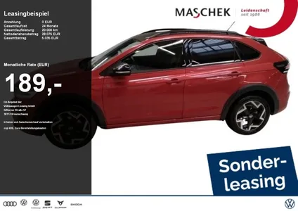 VW Volkswagen Taigo R-Line 1.5 TSI Sonderleasing AHK Navi Rear im Leasing von Null-Leasing