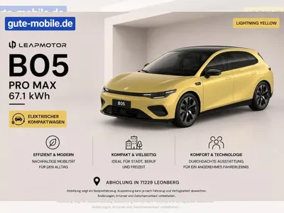 Leapmotor Leapmotor B05 Pro Max Design 67,1 kWh im Leasing von LeasingMarkt.de