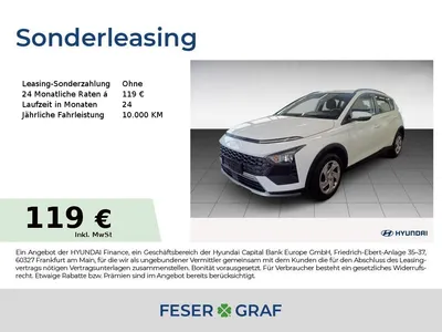 Hyundai Hyundai Bayon SELECT NAVI KAMERA CARPLAY KLIMA USB im Leasing von Null-Leasing