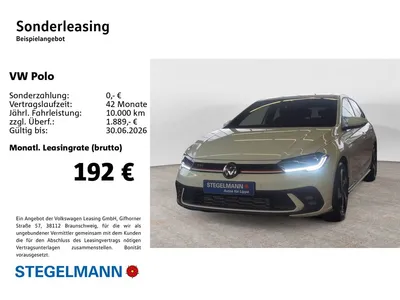 VW Volkswagen Polo 2,0 l TSI OPF 7-Gang DSG GTI im Leasing von Null-Leasing