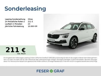 Skoda Skoda Kamiq Monte Carlo 1,5 TSI KESSY*PANO*KAMERA*SZH* im Auto Abo von LeasingMarkt.de