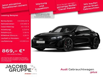 Audi Audi e-tron GT S qu. All Black/S-Sitze/Pano/Laser/HuD/360° im Auto Abo von LeasingMarkt.de