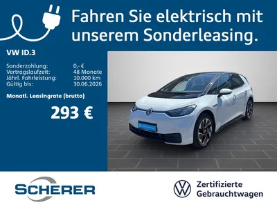 VW Volkswagen ID.3 Pro Performance NAVI WäPu RFK SHZ ACC im Leasing von Null-Leasing