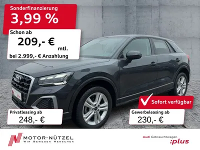 Audi Audi Q2 30 TFSI ADVANCED MATRIX+RFK+GRA+SHZ+AHK im Leasing von Null-Leasing