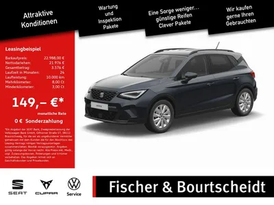Seat Seat Arona 1.0 TSI Style KAMERA NAVI ACC FACEL. LED im Leasing von Null-Leasing