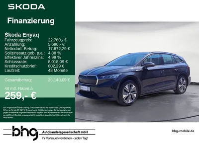 Skoda Skoda ENYAQ 50 DSG NAVI*APP-CONNECT*KAMERA* im Leasing von Null-Leasing