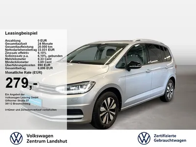 VW Volkswagen Touran 1.5 TSI DSG Comfortline Goal ACC AHK AUT im Leasing von Null-Leasing