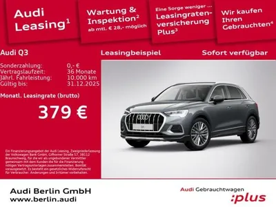 Audi Audi Q3 advanced 35 TFSI S tr. AHK LED PDC NAVI im Auto Abo von LeasingTime