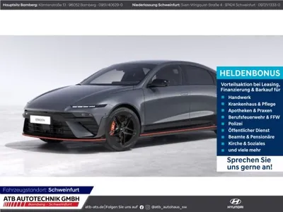 Hyundai Hyundai IONIQ 6 N 84kWh 609PS 4WD Basis HUD Navi Soundsy im Leasing von Null-Leasing
