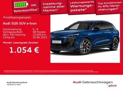 Audi Audi SQ6 e-tron quattro B&O 360° ACC HUD Pano Memory im Auto Abo von LeasingMarkt.de