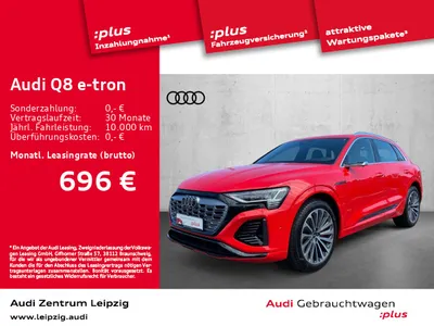 Audi AUDI Q8 e-tron 55 qu. S line *Dig.-Matrix*Pano*HuD* im Auto Abo von Null-Leasing