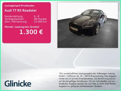 Audi Audi TT RS Roadster 2.5 TFSI qu. LED B&O PDC+ Navi im Leasing von Null-Leasing