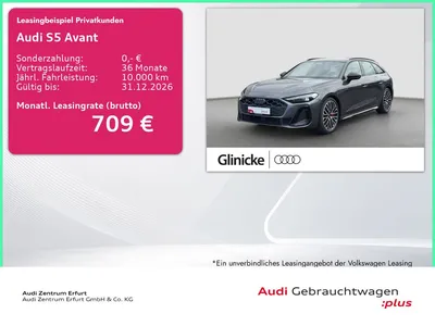 Audi Audi S5 Avant TFSI S tronic Exclusive TechPro Pano Si im Leasing von Null-Leasing