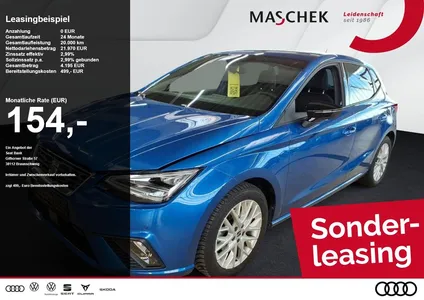 Seat Seat Ibiza FR 1.5 TSI Sonderleasing Navi VollLED Full im Leasing von Null-Leasing