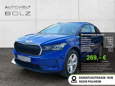 Skoda Skoda Enyaq iV 50 Loft KLIMA PDC KAMERA LED NAVI im Leasing von Null-Leasing