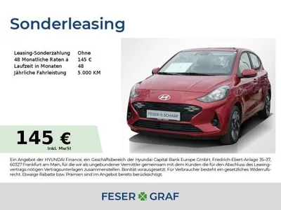 Hyundai Hyundai i10 TREND & KOMFORT NAVI KAMERA SHZ LHZ CARPLAY im Auto Abo von LeasingMarkt.de